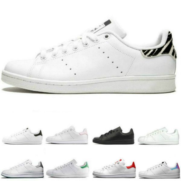 

2020 kanye fashion stan smith core black sneakers white green white blue skateboarding shoes stars flats mens womens shoes arthur
