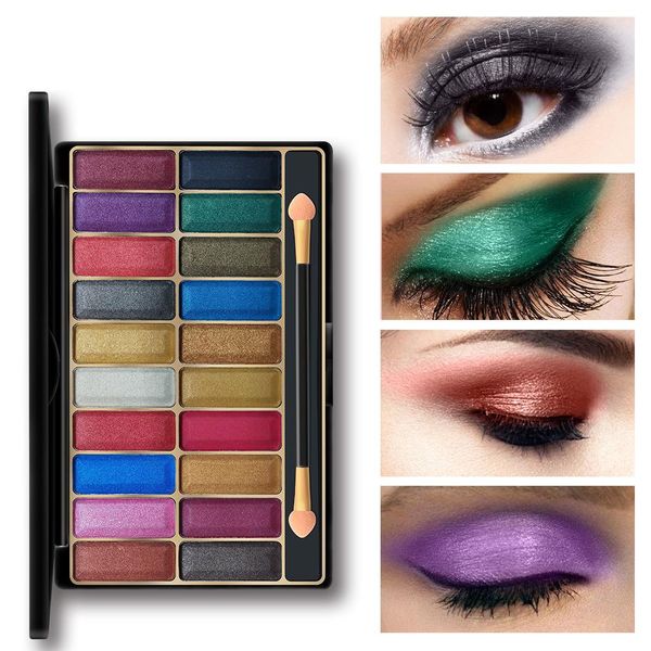 

miss rose long lasting eyeshadow palette glitter eyes makeup metallic cosmetics