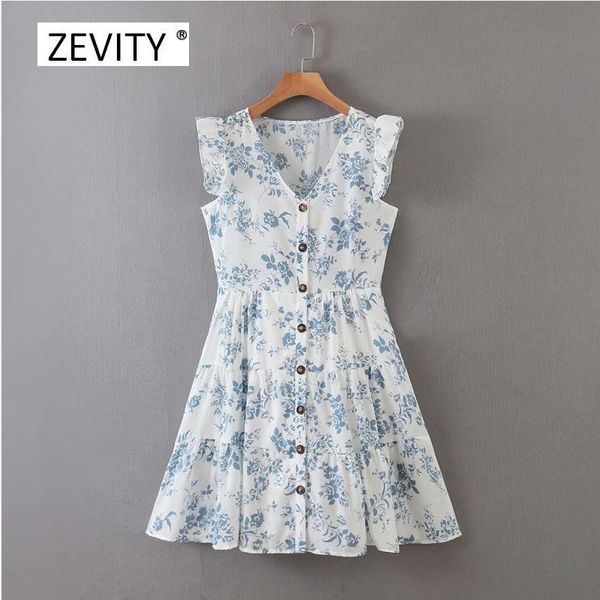 

new women elegant v neck flower print casual slim a line dress ladies pleated ruffles breasted vestido chic party dresses ds4067, Black;gray