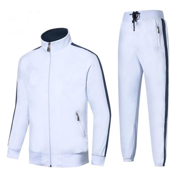 

2020 new pp8822 spring men's set spring autumn men sportswear 2 piece set sporting suit jacket+pant sweatsuit male clothing tracksuit, Gray
