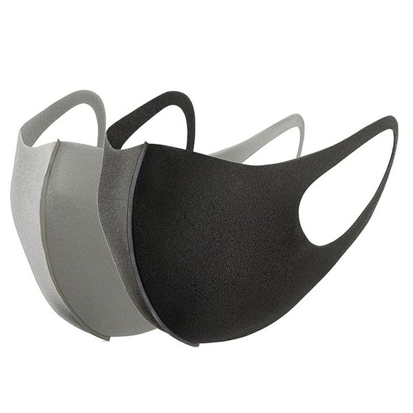 

clearance mouth face mask black ice silk cotton breathable dustproof reusable masks for children with retail package