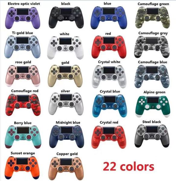 

wireless bluetooth controller for ps4 joystick gamepad game controller 22 colors with retail box fast shipping