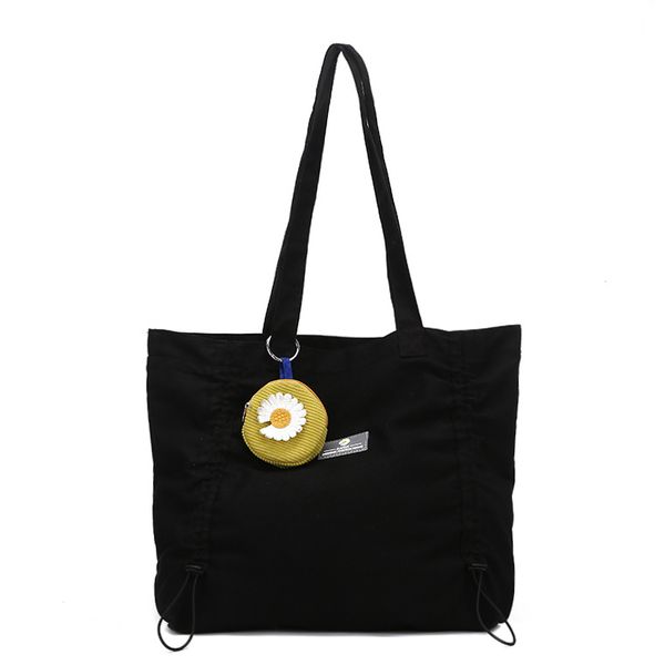 

capacity canvas drawstring women shoulder bag pure color cotton tote shopper bag eco reusable shopping handbag cloth