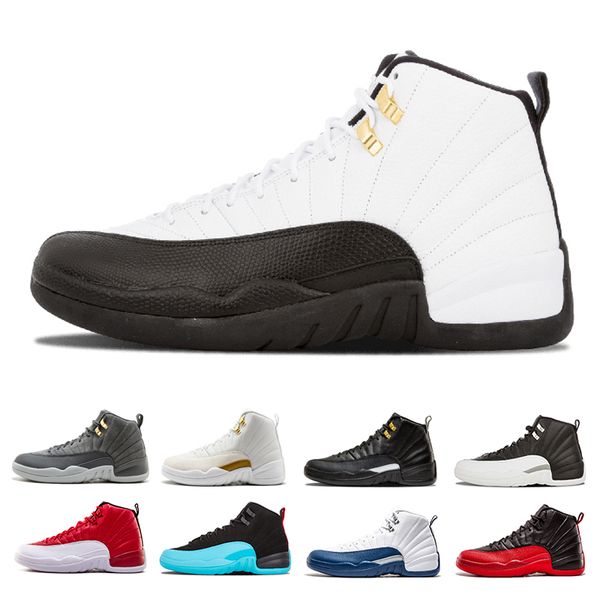 

Перевозка груза падения 12 XII баскетбольные кроссовки мужчины белый черный Gym Red Flu