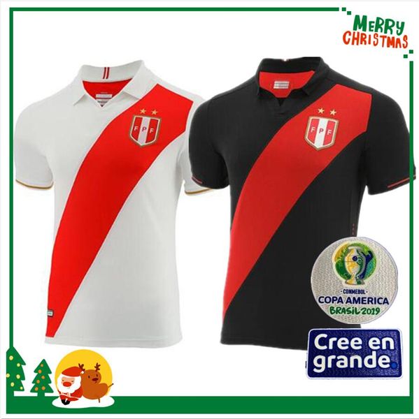 

hot 2019 peru copa america soccer jersey home peru football shirt camiseta de futbol peru maillot de foot GUERRERO camisa de futebol