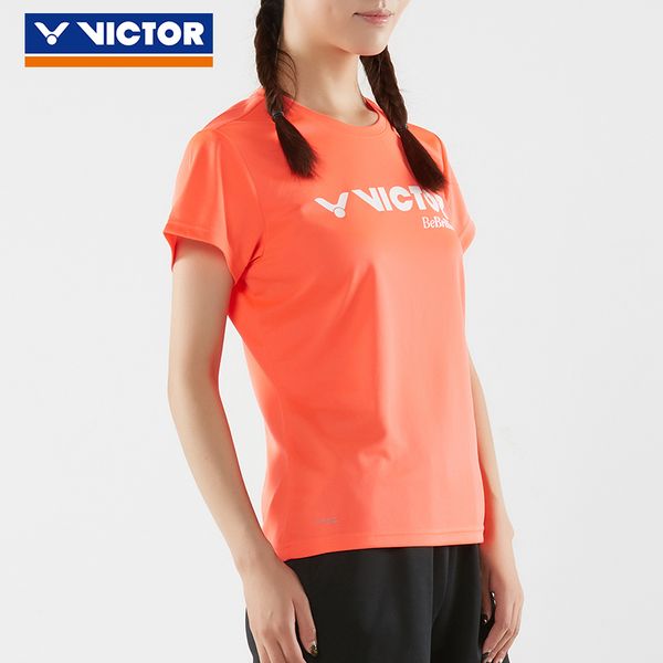 

genuine 100% new victor 80028 81028 badminton jersey men and women short sleeved sport blouse, White;black