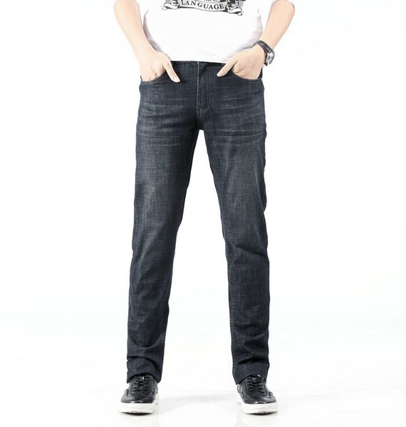 

vl french brand jeans mens designer jeans luxury large size jeans boutique trend cowboy pant simple wild business pants fashion casual pants, Blue