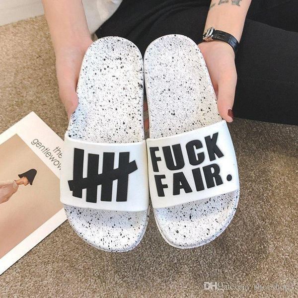 

new arrival men summer sandals slippers couple sandals black white fashion slippers size 5-11 ing