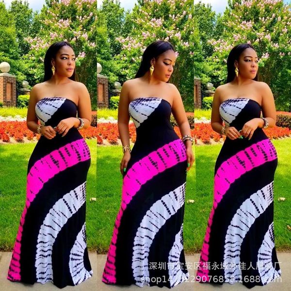 

sleeveless plastering printed women's dress, Black;gray