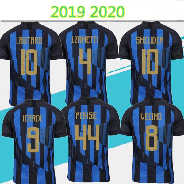 

thailand's latest quality icardi lautaro inter 2019 2020 soccer jersey mushup 20th anniversary perisic nainggolan jerseys19 20 football, Black;yellow