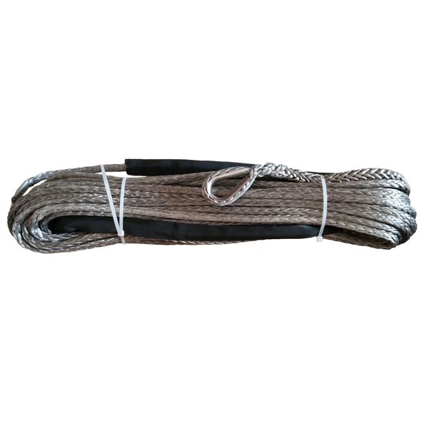 

1/2"x100' synthetic winch rope gray color