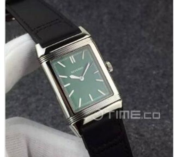 

27x46mm reverso ultra thin q2788570 stainless steel tribute to 1931 london edition quartz men women watch waterproof wristwatch, Slivery;brown