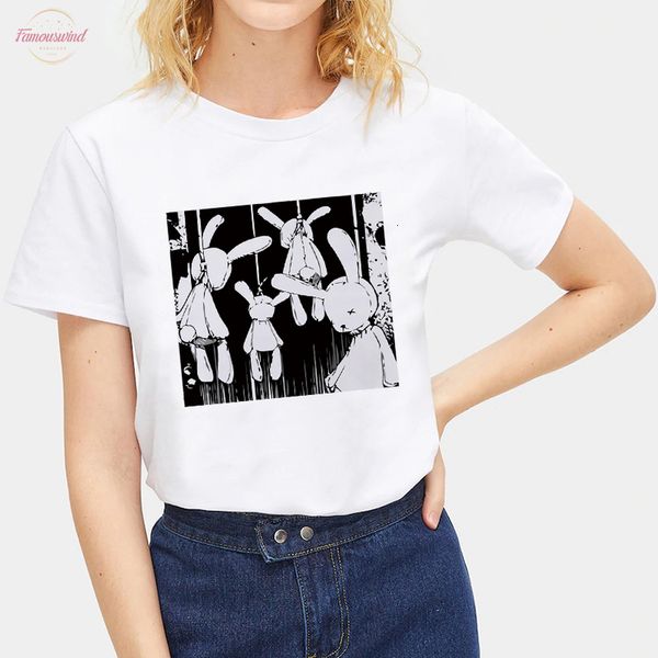 

casual color block crew neck women t shirt girl print loose summer women t shirts short sleeve lady t shirt, White