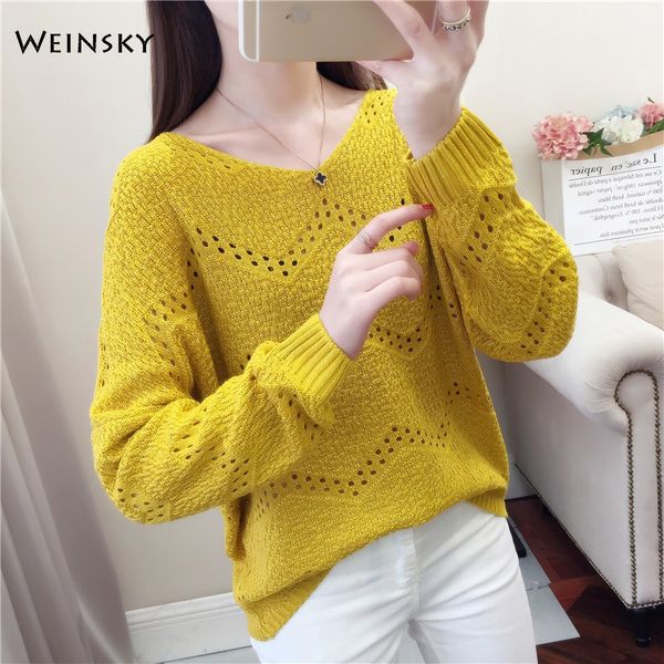 

women knitted jumper thin sweater and pullovers full sleeve korean fashion sweaters summer and autumn 2019 new, White;black