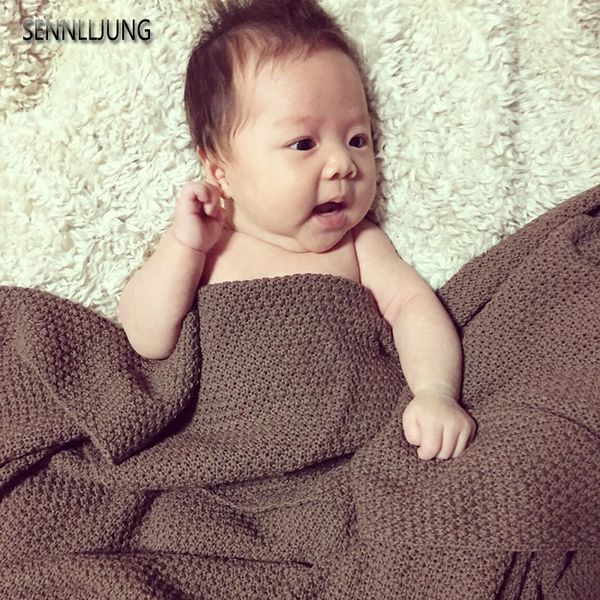 

sennlljung plaid 100% cotton knitting blanket air-conditioned room plaid on the sofa blanket cover children chunky knit