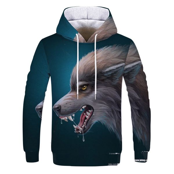 

mens designer dog head 3d digital printing sweater, Black