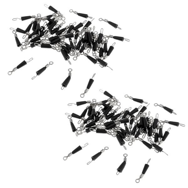 

set of 100pcs fishing rolling swivel line connector fast link fishing pins