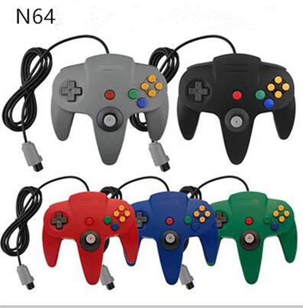 

gamepad usb long handle game controller pad joystick for pc nintendo 64 n64 system with box 5 colors in stock dhl free