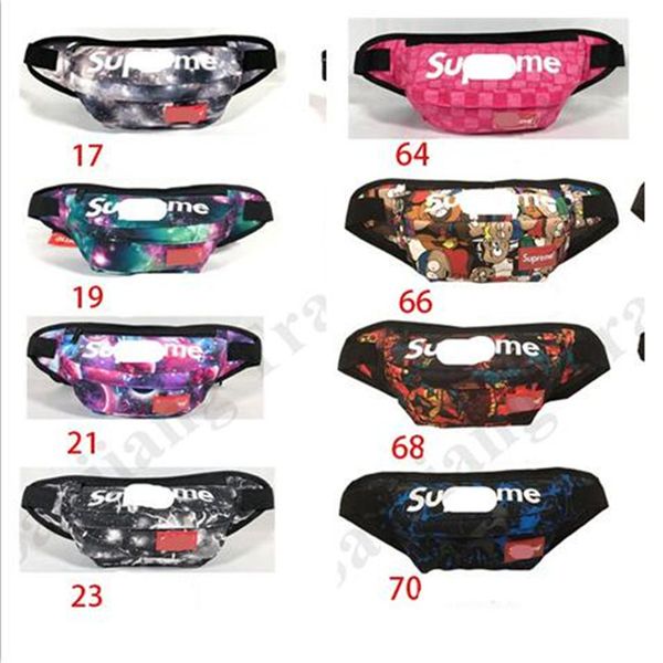 

70 colors designer crossbody chest bag luxury sup fanny pack floral print belt fanny pack waist bags travel chest pack bags c6602
