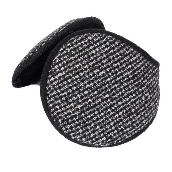 

outdoor sports men winter outdoor riding earmuffs snowflake earmuffs warm thickened ear cover cycling equipment riding hats, Black