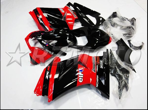 

new injection abs fairings kits fit for kawasaki ninja250 zx250r 2008 2009 2010 2011 2012 ex250 08 09 10 11 12 set custom black red cool