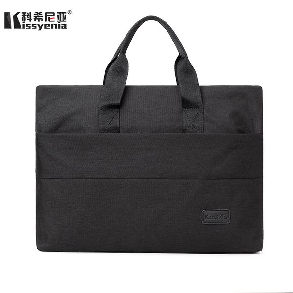 

kissyenia 13 inch lapbriefcase solid business travel multifunction handbag men anti-theft pc cover for macbook air pro 007
