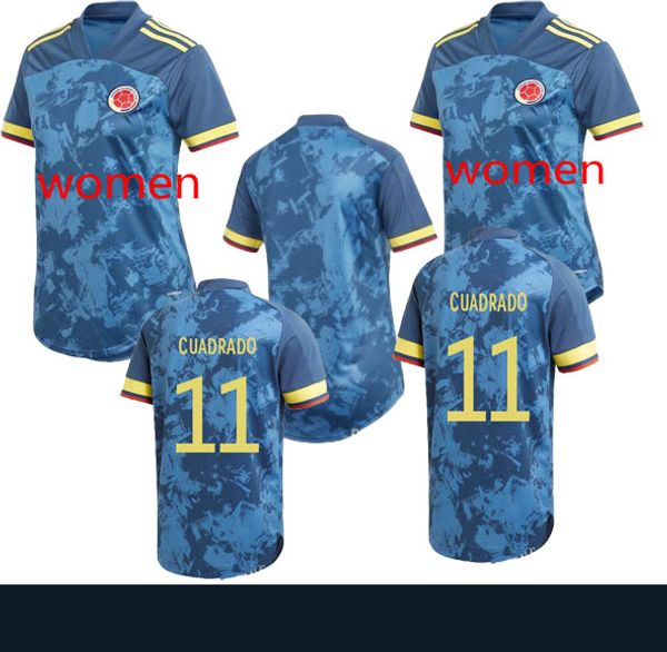 

2020 colombia jersey women19 20 james soccer jerseys rodriguez falcao camiseta de futbol cuadrado football shirts s-xl, Black;yellow