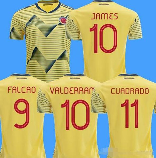 

2019 new colombia occer jer ey cop america colombia football hirt jame rodriguez cami eta de futbol falcao cuadrado maillot de foot