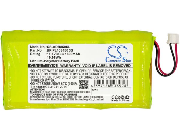 

cameron sino 1800mah battery bpipl103450 3s for albrecht dr 850