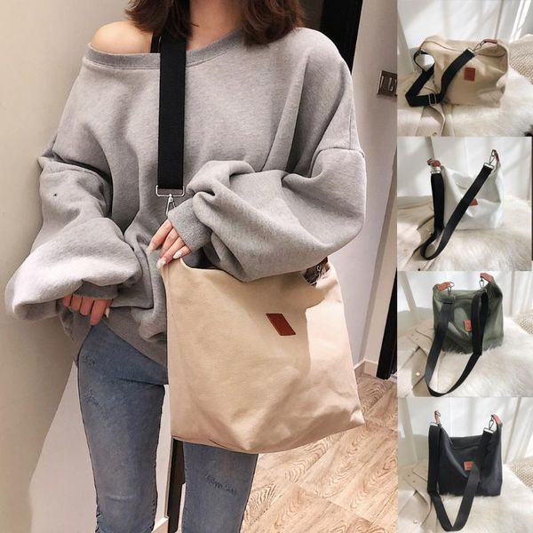 

female bag 2020 new women shoulder bag fashion canvas female shoulder student wild large capacity messenger #38