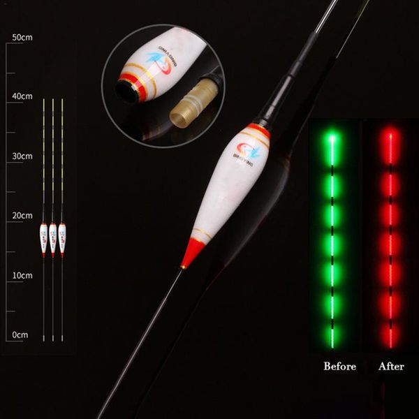 

smart fishing float night luminous fishing floats led light automatically remind accessories float ater