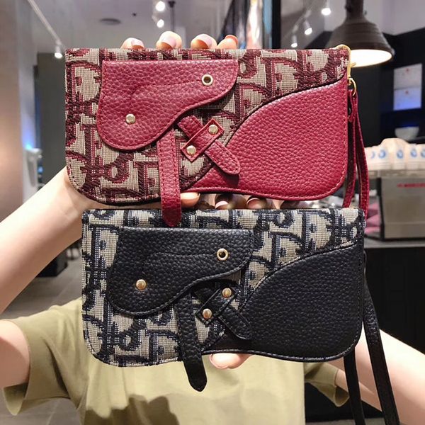 

Fabric bag print leather wallet ca e wri tband bracelet 3 card lot bracket hol ter phone hell for iphone 11 pro x max xr 7