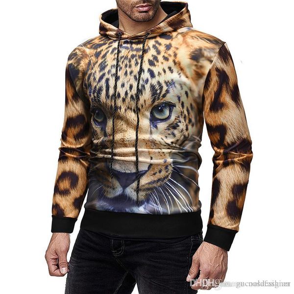 

mens designer digital печатные толстовки мода 3d щитовой с капюшоном топы повседневный осень мужской одежды, Black
