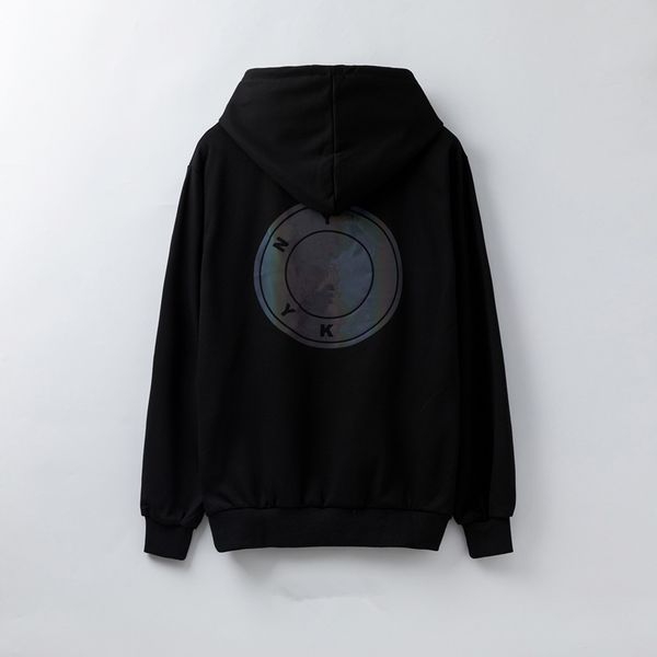 

luxury designer hoodies for men brand sweatshirts with circle pattern fashion pullovers hoodies sweater long sleeved men clothings, Black