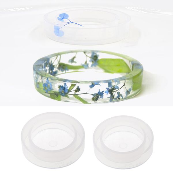 

2 pieces straight silicone bracelet ornament mould for resin craft tools