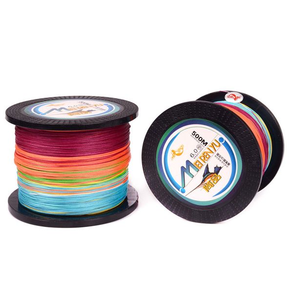 

500M 8 strand colorful PE fishing line strong line 10M/color braided fish line lure anti-biting