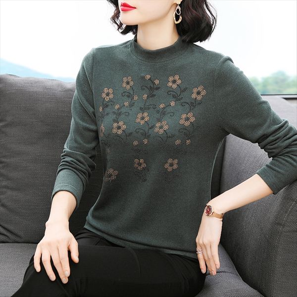 

2019 autumn slim half-high collar long sleeve double-sided velvet solid color base shirt 2019 autumn slim half-high collar long sleeve doubl, White