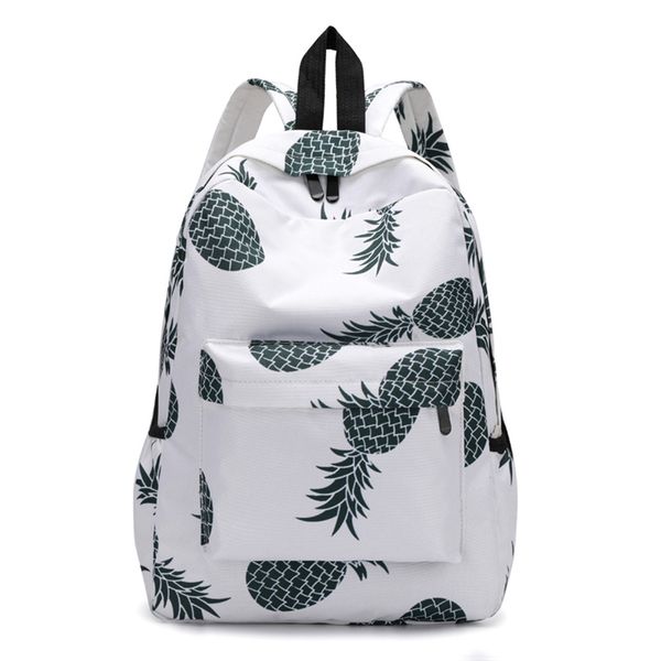 

backpack female pineapple print schoolbag backpack school bags travel mochila escolar schoolbag