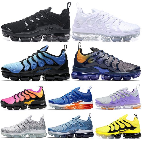 

2019 olympic tn plus running shoes for mens women string work blue zebra bumblebee fades blue betrue tns sports sneakers size 36-45