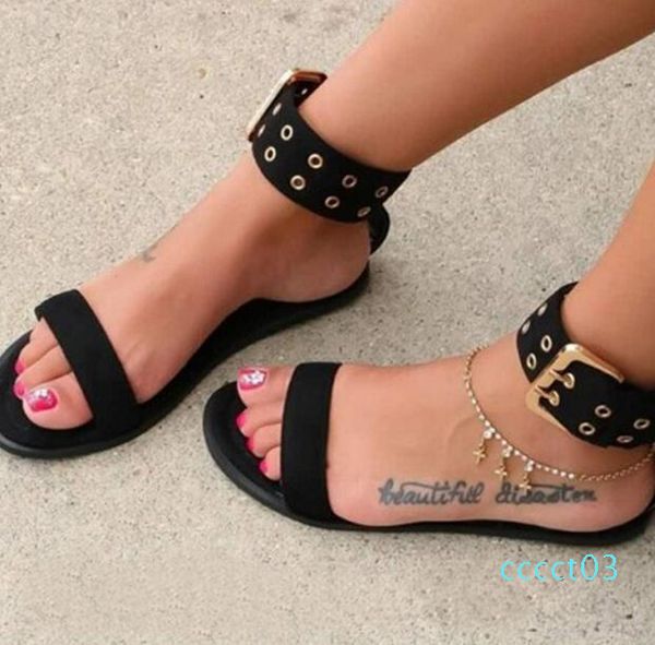 

women sandals transparent flats shoes large size female clear jelly shoes ladies roman 2019 beach sandalias mujer ct3, Black