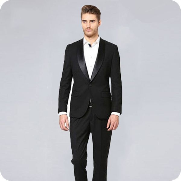 

черный groom подходит для мужчин свадебные tuxedo groomsmen outfit формальный костюм homme простой брэстед trajes де hombre 2piece (coat + ч, Black;gray