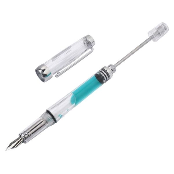 

transparent vacuum negative pressure fountain pen ef/f nib 0.38/0.5mm ink pen business gift