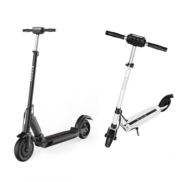 

набор two] kugoo s1 складных электрического самокат 350w мотор ки-экран 3 режимы скорости 8.0 дюймов твердых задний anti-skid шины - черный