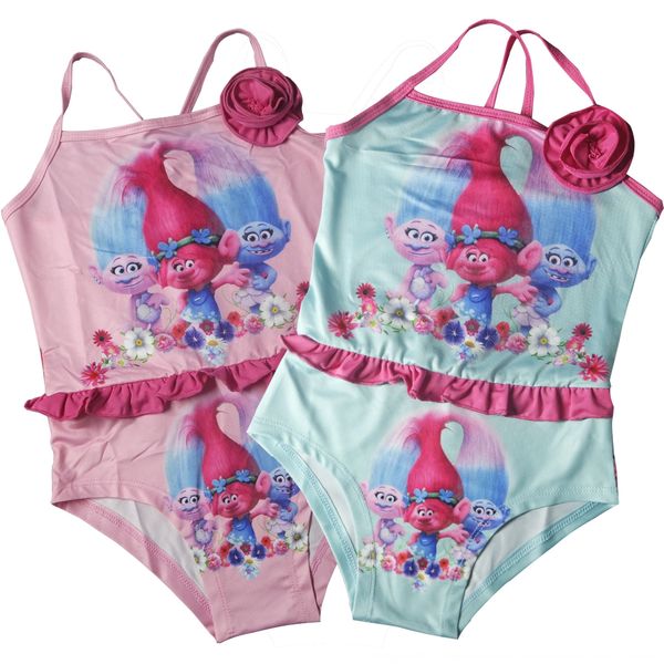 

magic elves bikini bare-backed children's one-piece cartoon bikini swimsuit girls beach swimsuit 1608, White;black