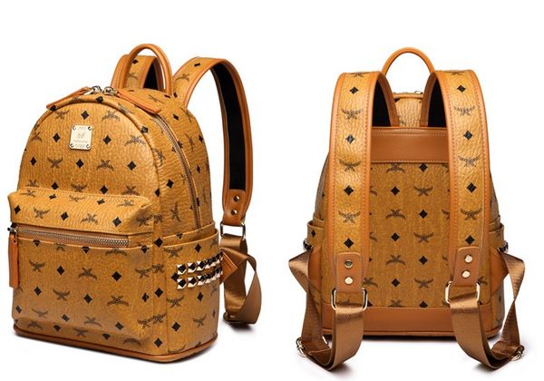 

2020 vintage women backpack pu leather big school bag for teenagers punk rivet female travel bags black brown bolsos mujer