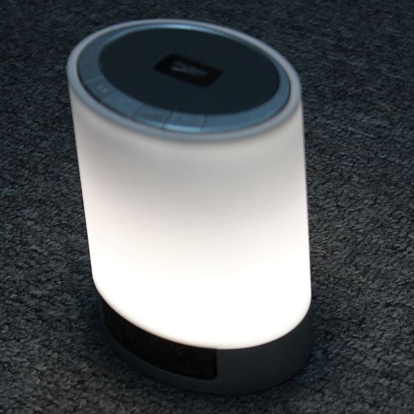 

night lights bluetooth speaker,bedside lamp touch control alarm clock color led color changing wireless speaker with lights us other clocks