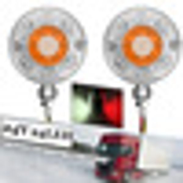 

pair 24led pedestal fender light truck trailer double face turn signal brake set