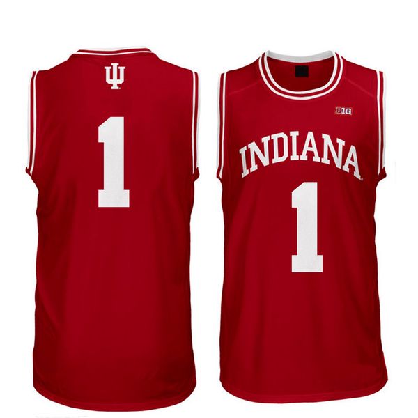 

aljami durham stitched mens indiana hoosiers curtis jones justin smith johnny jager red white college jersey, Black