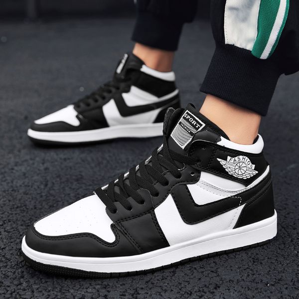 

vulcanize shoes men fashion men brand casual shoes for man lace-up comfortable outdoor non-slip walking zapatillas hombre, Black