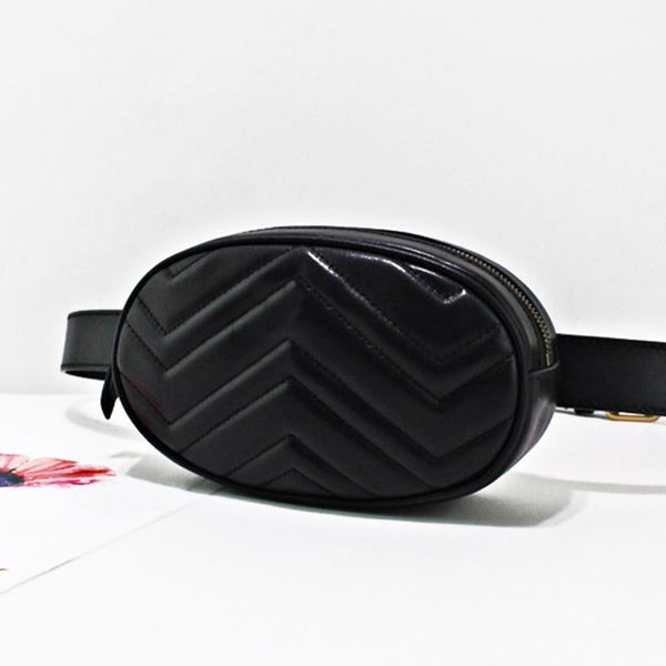 

5a chevron original leather marmont matelassÃ© belt bags for womens waist or fanny pack crossbody chest bumbag with gift boxes